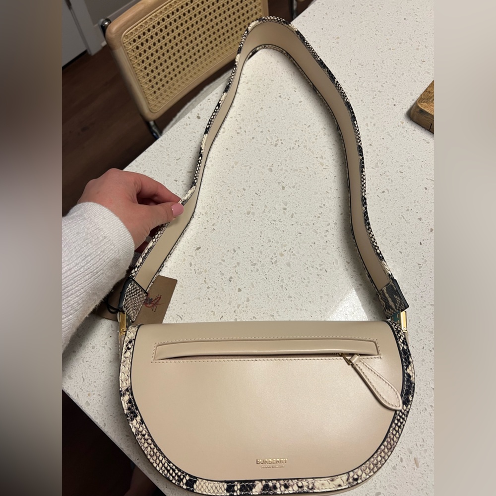 Burberry Cream Python Crossbody/ Shoulder Handbag - image 2